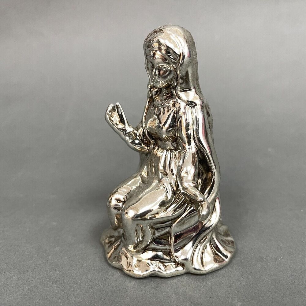 Home for the Holidays Porcelain Nativity Mary Figure Replacement Silver-tone - Picture 2 of 5
